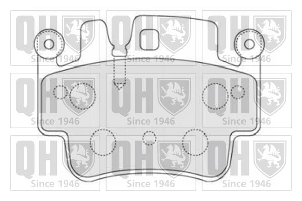 QUINTON HAZELL Комплект тормозных колодок, дисковый тормоз BP1694